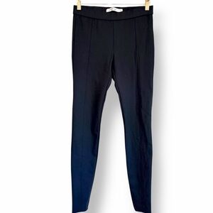Tory Burch Retroknit Slim Track Pant black, pull up, size S